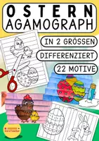 Vorschau - Mal- und Bastelvorlagen - Ostern Agamograph - Deckblatt