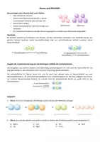 Vorschau - Arbeitsblätter - Atome und Moleküle (Atommodell nach Dalton & Summenformel) (Reaktionsgleichungen 3) - Seite 1