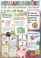 Vorschau - Anderer Materialtyp - Neujahrsgrüße - Gruß- und Geschenkkarten zu Neujahr - Deckblatt