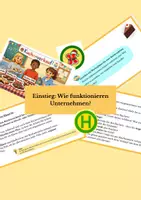 Vorschau - Präsentationen/Tafelbilder - Wie funktionieren Unternehmen - Kuchenverkauf - Deckblatt