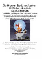 Vorschau - Anderer Materialtyp - Die Bremer Stadtmusikanten - 20 Lieder zu Märchen der Gebrüder Grimm - Seite 1