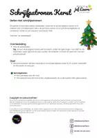 Voorbeeld - Kerst - Schrijfpatronen - Pagina 1