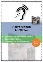 Vorschau - Arbeitsblätter - Hörverstehen im Winter: „Die verschlossene Seilbahn“ – spannende Kriminalgeschichte für Klasse 5/6 - Deckblatt
