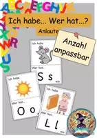 Vorschau - Aufgabenkarten - Ich habematerial Ich habe..., wer hat...? Anlaute - Deckblatt