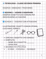 anteprima - Esercizi - Tecnologia classe seconda primaria con verifica finale e tabella di valutazione (Seconda Parte) - Pagina 1