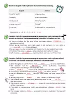 Vorschau - Arbeitsblätter - Vocabulary training (Unit 3) - Activities and games - Seite 3