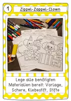 Vorschau - Arbeitsblätter - Zippel-Zappel-Clowns mit WOW-Effekt - Kunstidee Fasching, Karneval - Seite 2