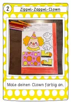 Vorschau - Arbeitsblätter - Zippel-Zappel-Clowns mit WOW-Effekt - Kunstidee Fasching, Karneval - Seite 3