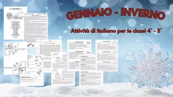anteprima - Schede informative - Gennaio_attività italiano_classe 4°-5° - Pagina di copertina
