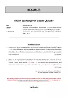 Vorschau - Unterrichtsreihen - Klausur zu Faust I: Am Brunnen - Gretchens Charakter - Seite 2