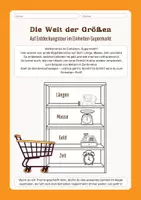 Vorschau - Unterrichtsreihen - Arbeitsheft Größen & Umrechnen – selbstorientiert & motivierend - Deckblatt