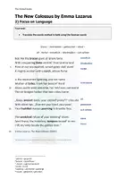 Vorschau - Arbeitsblätter - Englisch: Gedichtanalyse "The New Colossus" (Emma Lazarus) - Seite 3