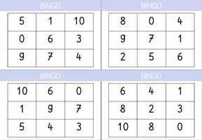 Vorschau - Arbeitsblätter - Zahlenbingo für den den Zahlenraum 10 - Seite 3