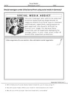 Vorschau - Arbeitsblätter - Discussion: Should teenagers under 16 be barred from using social media in Germany? - Seite 3