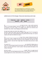 Vorschau - Arbeitsblätter - My Home: Reading and Vocabulary (English) - Seite 1