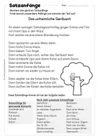 Vorschau - Arbeitsblätter - Satzanfänge abwechslungsreich gestalten | Klasse 3–4 - Seite 2