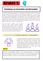 Vorschau - Arbeitsblätter - Vorurteile Gruppenarbeit: Bias Privilegien Diskriminierung Gruppenarbeit - Seite 1