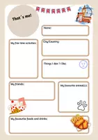 Vorschau - Arbeitsblätter - Steckbrief Englisch/ Tag der Offenen Tür - Deckblatt