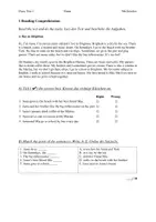 Vorschau - Arbeitsblätter - Class test/ Mock exam/ Klassenarbeit no.1 in der 5.Klasse - Deckblatt