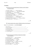 Vorschau - Arbeitsblätter - Class test/ Mock exam/ Klassenarbeit no.1 in der 5.Klasse - Seite 1
