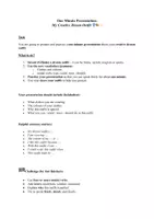 Vorschau - Arbeitsblätter - One Minute Presentation dream outfit - Deckblatt