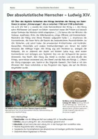 Vorschau - Arbeitsblätter - Der absolutistische Herrscher – Ludwig XIV - Seite 2