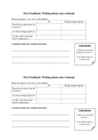 Vorschau - Arbeitsblätter - Writing about a holiday experience Regelblatt:scaffolding:peer feedback - Seite 1