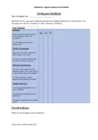 Vorschau - Arbeitsblätter - Peer Feedback zu Mediation: Social Media - Seite 1