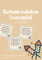 Vorschau - Spiele - Lesespiel zu Neujahr - Deckblatt