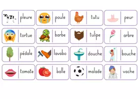 Aperçu - Apprentissages en autonomie - Lecture : Les dominos des mots - Page 2