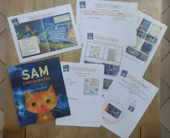 Aperçu - Préparation de séance / Séance complète - Sam cartographe - Exploitation "Lire une carte" - Page de couverture