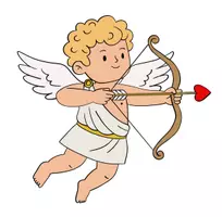 Vorschau - Mal- und Bastelvorlagen - Amor (Cupid) Clipart - Seite 2