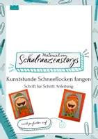 Vorschau - Mal- und Bastelvorlagen - Schneeflocken fangen_Anleitung - Deckblatt