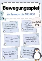 Vorschau - Unterrichtsreihen - Bewegungsspiel Zahlenraum 100.000 (Wie viel ist eine Million?) - Deckblatt