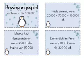Vorschau - Unterrichtsreihen - Bewegungsspiel Zahlenraum 100.000 (Wie viel ist eine Million?) - Seite 3