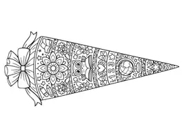 Vorschau - Mal- und Bastelvorlagen - Mandalas SCHULTÜTEN - Einschulung, Zuckertüten - Seite 2
