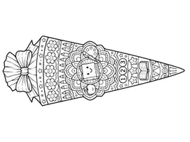 Vorschau - Mal- und Bastelvorlagen - Mandalas SCHULTÜTEN - Einschulung, Zuckertüten - Seite 3