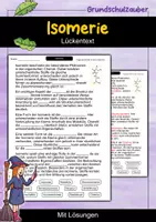 Vorschau - Arbeitsblätter - Isomerie | Lückentext | Chemie | Organische Chemie - Deckblatt