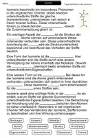 Vorschau - Arbeitsblätter - Isomerie | Lückentext | Chemie | Organische Chemie - Seite 1