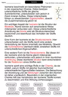 Vorschau - Arbeitsblätter - Isomerie | Lückentext | Chemie | Organische Chemie - Seite 2