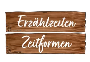 Vorschau - Mal- und Bastelvorlagen - Zeitformen / Erzählzeiten - Plakate (Präsens, Präteritum, Perfekt) - Seite 3