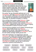 Vorschau - Arbeitsblätter - Stickstoffkreislauf | Lückentext | Chemie | Stoffkreisläufe | Umwelt - Seite 2
