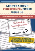 Vorschau - Fördermaterial/Inklusion - Schreibschrift: Cristiano Ronaldo Fußball Spezial: Fehlerteufel Lesekarten langes -ie - Deckblatt