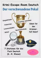 Vorschau - Stundenentwürfe - Escape-Room Krimi Deutsch: Der verschwundene Pokal - Deckblatt