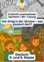 Vorschau - Arbeitsblätter - Ukraine-Krieg einfach erklärt | Klasse 5/6 - Deckblatt