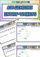 Vorschau - Arbeitsblätter - Entry Tickets Unterricht Einstieg – Aktivierung & Diagnose alle Fächer (Sek I & II) - Deckblatt