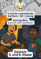 Vorschau - Arbeitsblätter - Gaming-Skins | Sachtext Deutsch Klasse 5/6 - Deckblatt