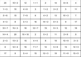 Aperçu - Apprentissages en autonomie - Dominos de calculs - Page 2