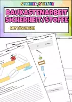Vorschau - Test - Chemie Unterricht Sicherheit & Stoffe – Bausteinarbeit Lernkontrolle Sekundarstufe - Deckblatt