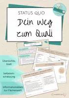 Vorschau - Anderer Materialtyp - Dein Weg zum Quali - Noteninfo, Selbsteinschätzung - Deckblatt